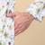 Men linen white floral printed kurta