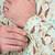 Men cotton green geometric printed short kurta