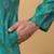 Men green silk blend jacquard kurta