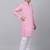 Men pink linen solid kurta