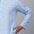 Men sky blue linen solid kurta