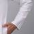 Men white pure cotton striped knee length kurta