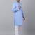 Men blue cotton striped kurta