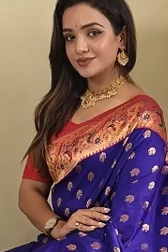 Violet Paithani silk blend Sarees 