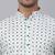 Men sea White cotton floral printed kurta