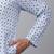 Men sky blue cotton floral printed kurta