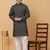 Men black cotton ethnic printed kurta