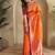 Orange Paithani silk blend Sarees 