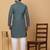 Men green cotton ethnic printed kurta