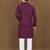 Purple embroidery work with sequence men's kurta and Pyjamas for Mens