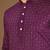 Purple embroidery work with sequence men's kurta and Pyjamas for Mens