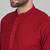 Men cotton embroidered sequined Red kurta