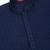 Men cotton embroidered sequined navy blue kurta