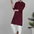 Men cotton embroidered sequined Wine kurta
