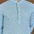 Sky embroidery work with sequence men's kurta and Pyjamas for Mens