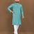Teal embroidery work with sequence men's kurta and Pyjamas for Mens