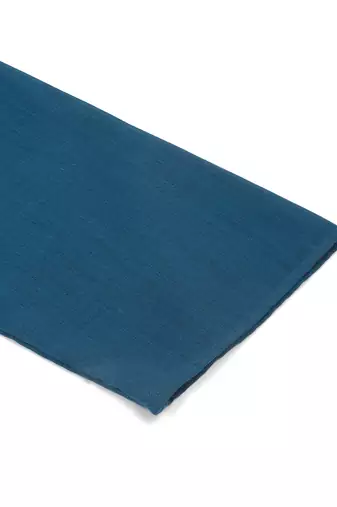 Men denim blue cotton knee length kurta