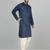 Cotton silk sequenced embroidered blue kurta