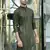 Silk rayon embroidered sequinned olive green kurta