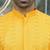 Silk rayon embroidered sequinned yellow kurta