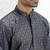 Silk blend jacquard self design grey kurta