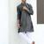 Silk blend jacquard self design grey kurta