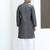 Silk blend jacquard self design grey kurta