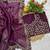 Plum Sequins Embroidered Jimmy Choo Saree