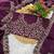 Plum Sequins Embroidered Jimmy Choo Saree
