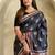 Black Dola Viscose Digital Printed Saree