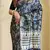 Blue Dola Viscose Digital Printed Saree