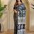 Blue Dola Viscose Digital Printed Saree