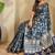 Blue Dola Viscose Digital Printed Saree