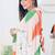 tricolour Republic day special linen saree with blouse piece