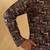 Silk blend abstract printed black kurta and pyjamas