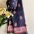 Navy Blue Dola Viscose Digital Printed Saree