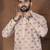 Beige embroidery thread work men's kurta and Pyjamas for Mens
