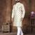 Cream embroidery thread work men's kurta and Pyjamas for Mens