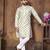 Cream embroidery thread work men's kurta and Pyjamas for Mens
