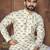 Cream embroidery thread work men's kurta and Pyjamas for Mens