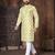 Lemon embroidery thread work men's kurta and Pyjamas for Mens