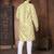 Lemon embroidery thread work men's kurta and Pyjamas for Mens