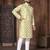 Lemon embroidery thread work men's kurta and Pyjamas for Mens