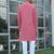 Cotton blend woven self desing pink kurta and pyjamas