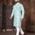 Sky embroidery thread work men's kurta and Pyjamas for Mens