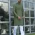 Cotton blend woven self desing olive green kurta and pyjamas