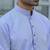 Cotton blend woven self desing mauve kurta and pyjamas