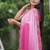 Rani Pink dual Shaded Georgette Saree