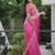 Rani Pink dual Shaded Georgette Saree