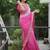 Rani Pink dual Shaded Georgette Saree